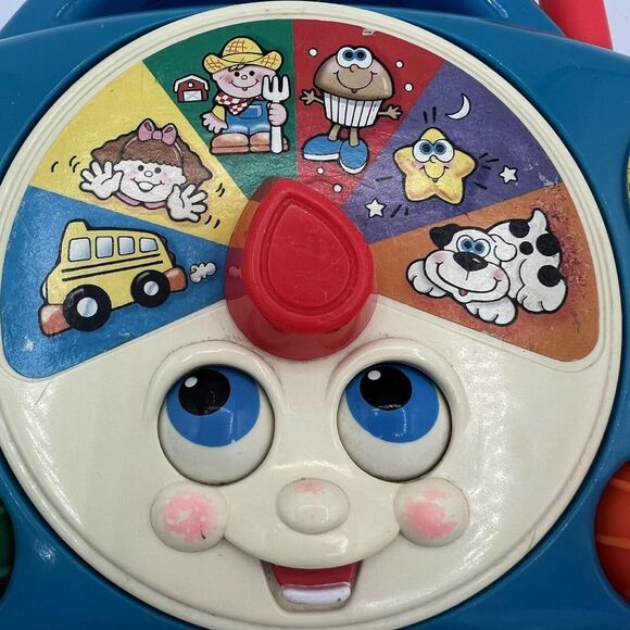 Vintage 1998 Fisher Price Musical Lulabies Player Box Wind Up Radio Mattel - Picture 4 of 6